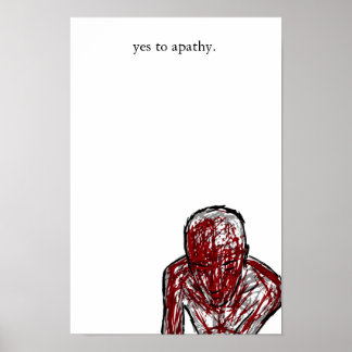 Póster yes to apathy