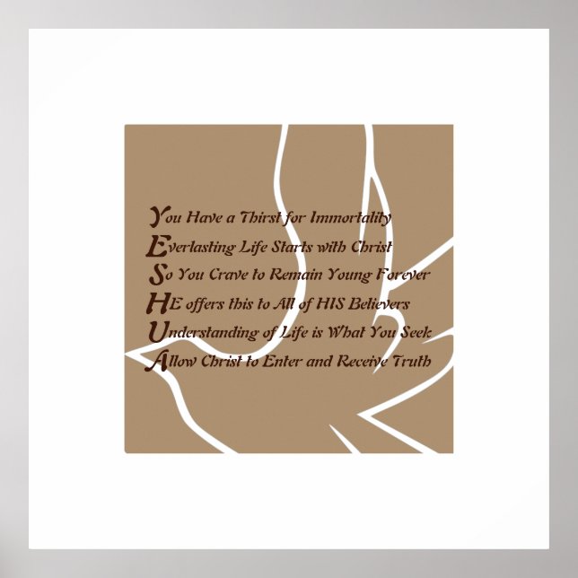 Póster Yeshua Christian (Frente)