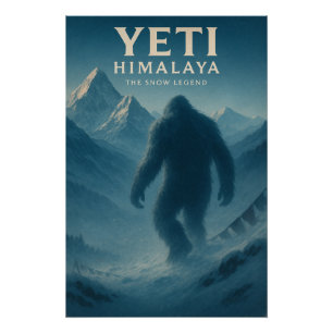 Póster Yeti — La leyenda de la nieve del Himalaya.