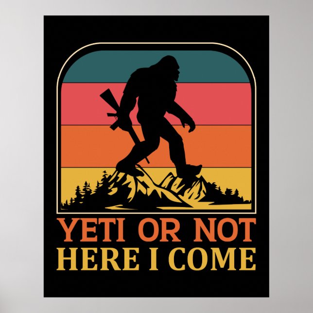Póster Yeti O No Acá Vengo (Frente)