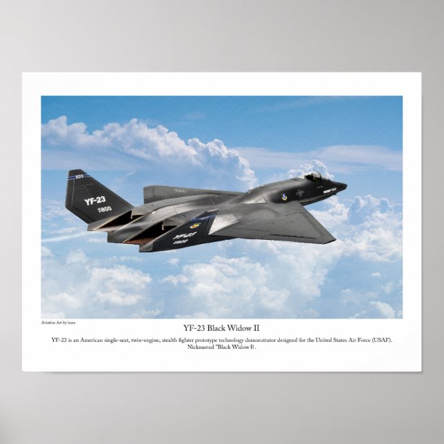 Póster YF-23 Black Widow II (Frente)