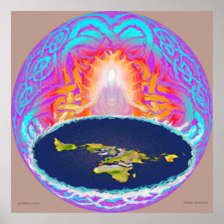 Póster YHWH Creación pintura original ~ Montaña oculta