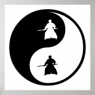 Póster Yin Yang Aikido