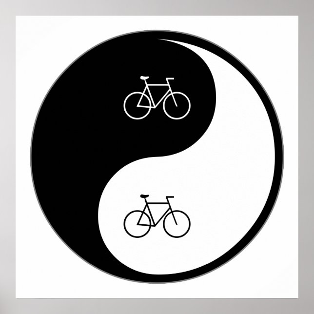 Póster Yin Yang Bicycling (Frente)