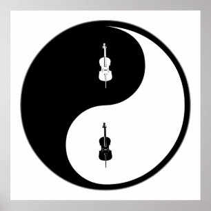 Póster Yin Yang Cello