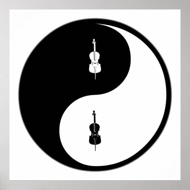 Póster Yin Yang Cello (Frente)