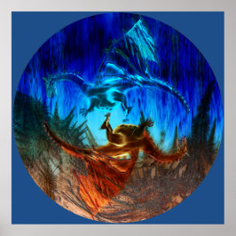 Póster Yin Yang Dragons