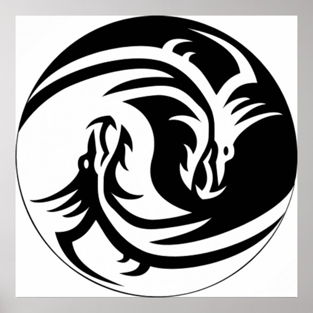 Póster Yin Yang Dragons (Frente)