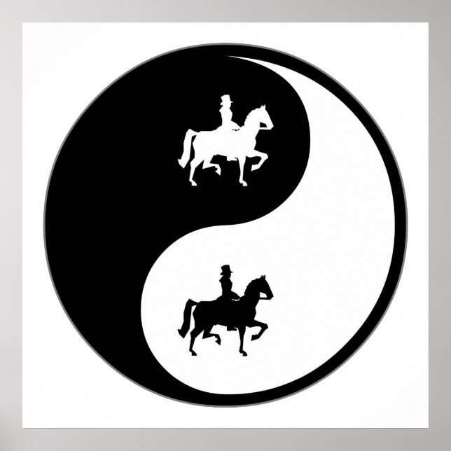 Póster Yin Yang Dressage (Frente)