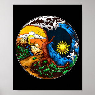 Póster Yin yang eve salva avión Yin yang eve salva avión