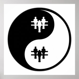 Póster Yin Yang Foosball