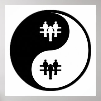 Póster Yin Yang Foosball