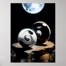 Póster Yin Yang Harmony: Equilibrio de otro mundo