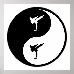 Póster Yin Yang Karate