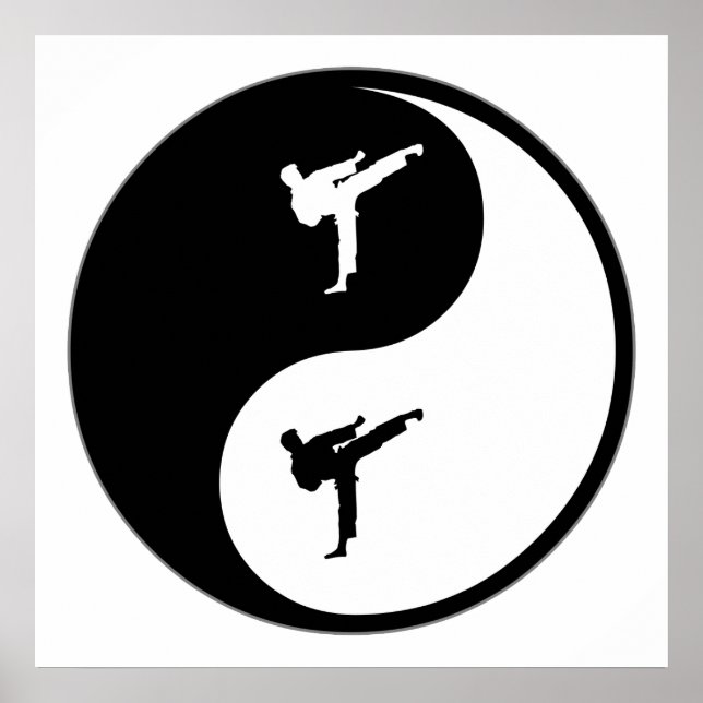 Póster Yin Yang Karate (Frente)