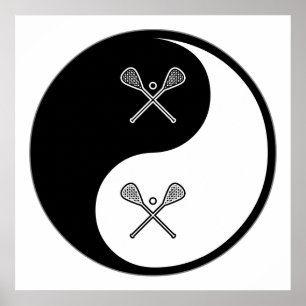 Póster Yin Yang Lacrosse