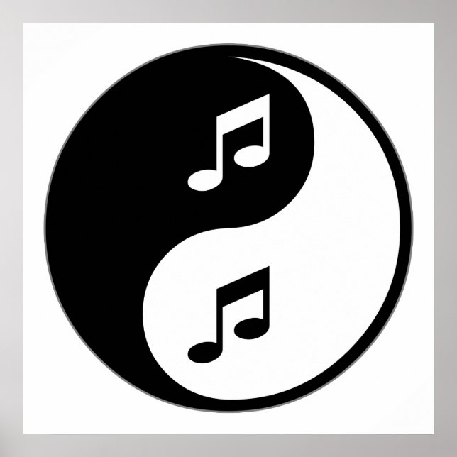Póster Yin Yang Music (Frente)