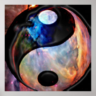 Póster Yin Yang Nebula Poster