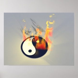 Póster Yin Yang on Fire