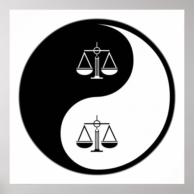 Póster Yin Yang Paralegal Work (Frente)