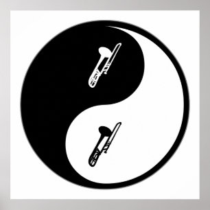 Póster Yin Yang Trombone
