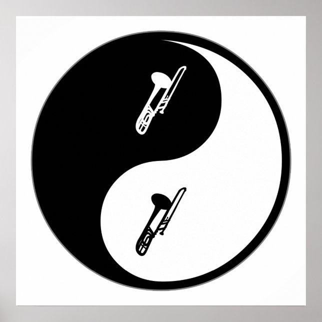 Póster Yin Yang Trombone (Frente)
