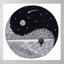 Póster Yin Yangscape Poster