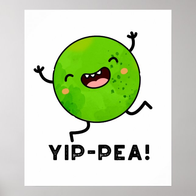 Póster Yip-pea Happy Pea Pun (Frente)