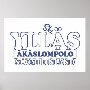 Póster YLLÄS FINLAND personalizado poster