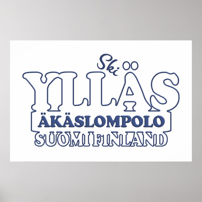 Póster YLLÄS FINLAND personalizado poster (Frente)