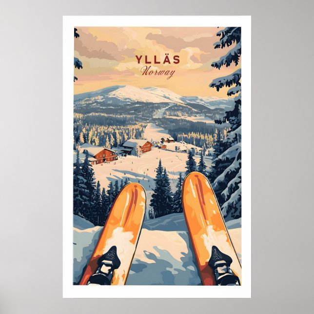 Póster Ylläs Resort de Esquí Imprimir 1 (Frente)