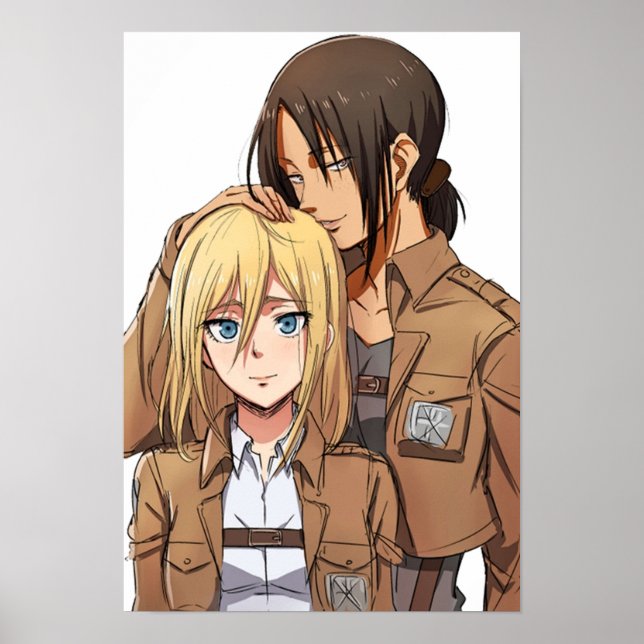 Póster Ymir Christa Shingeki no Kyojin Attack on Titan (Frente)