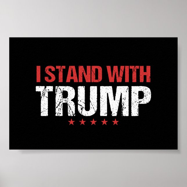 Póster Yo apoyo a Trump (Frente)