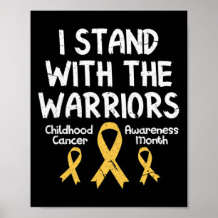 Póster Yo apoyo la guerra contra el cáncer infantil de lo