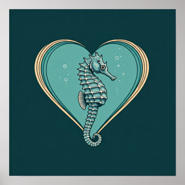 Póster Yo caballitos de mar del corazón (Frente)