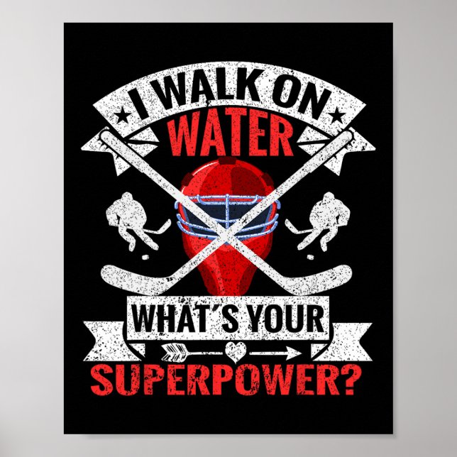 Póster Yo Camino Sobre El Agua Cuál Es Tu Superpoder Juga (Frente)