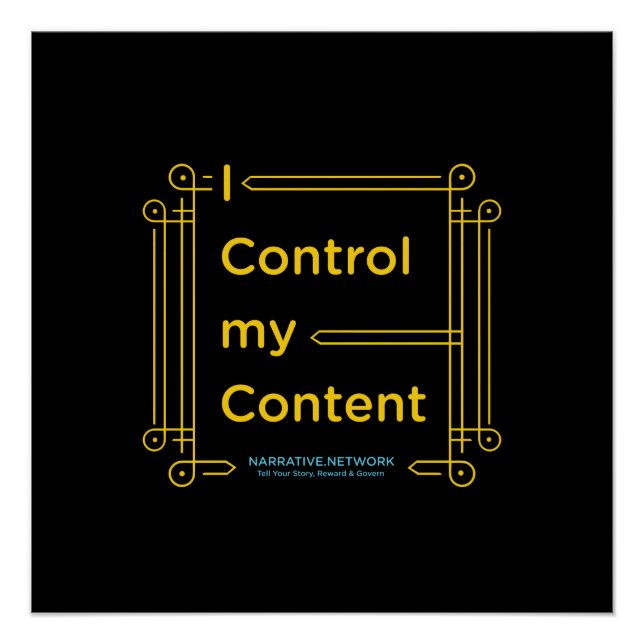 poster "Yo controlo mi contenido" (Anverso)