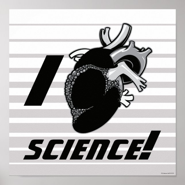 Póster Yo (Corazón Anatómico) Ciencia (Frente)