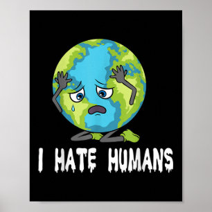 Póster Yo él personas Medio ambiente Tierra Planeta Medio
