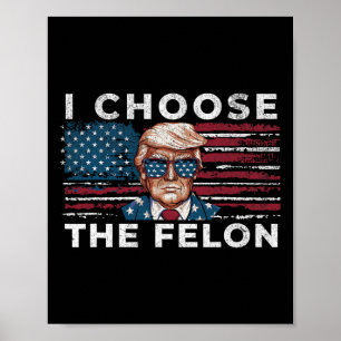 Póster Yo Elijo La Divertida Trump 2024 Del Partido Repub