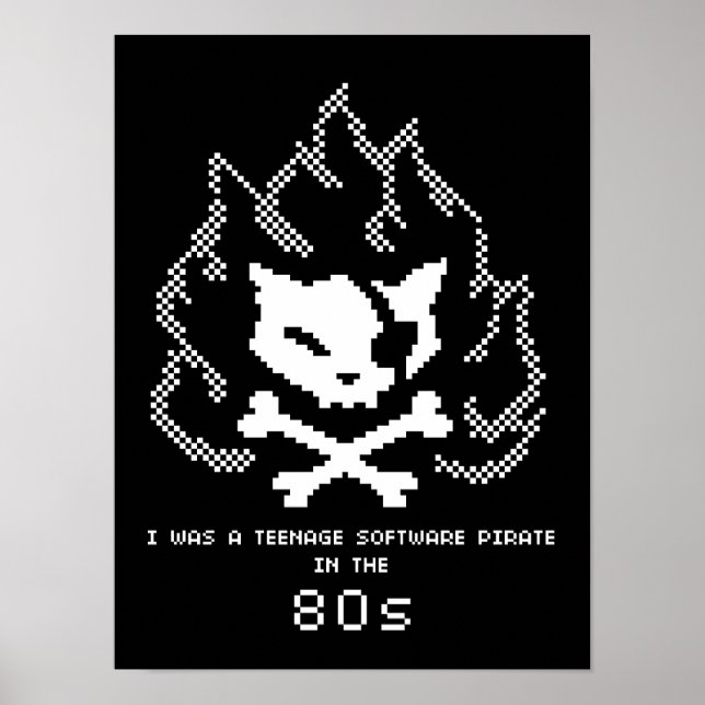 Póster Yo era un adolescente pirata de software en los 80 (Frente)