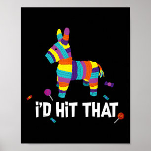Póster Yo habría llegado a que Pinata Mexicana Cinco De M
