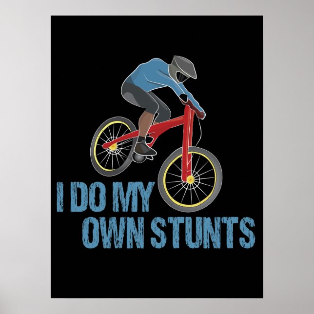 Póster Yo Hago Mi Propia Bicicleta De Montaña (Frente)