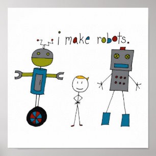 Póster Yo hago robots (chico)
