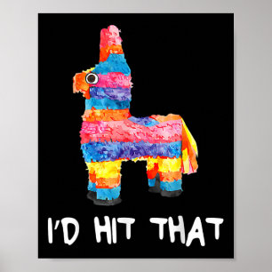 Póster Yo hubiera golpeado a Pinata Cinco De Mayo Fiesta 