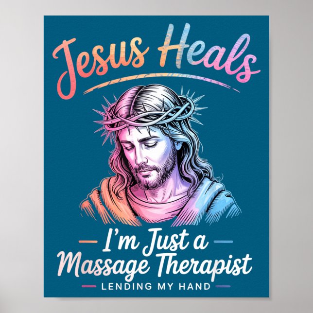 Póster Yo Jesús Sana Masajista (Frente)
