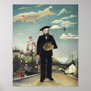 Póster Yo mismo: Retrato y paisaje de Henri Rousseau