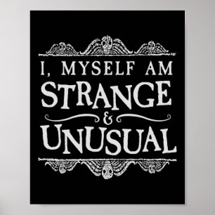 Póster Yo Mismo Soy Extraño E Inusual Halloween De Divers