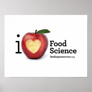 Póster "Yo poster de la ciencia de la alimentación del