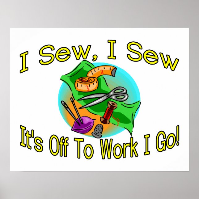 Póster Yo Sew I Sew (Frente)